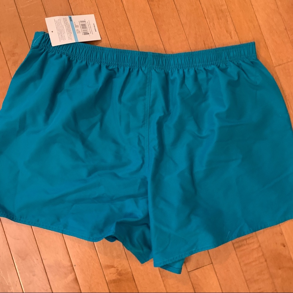 NWT MAXINE OF HOLLYWOOD Size 20W Turquoise Swimsuit Shorts w/ Attached Brief - Picture 3 of 5